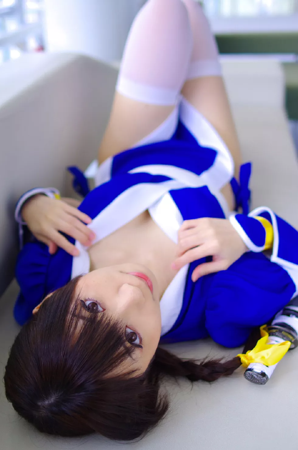 Xgyw.Org_[Cosplay精选]COS正片《霞浪漫》美女武士的白丝美腿性感写真337P