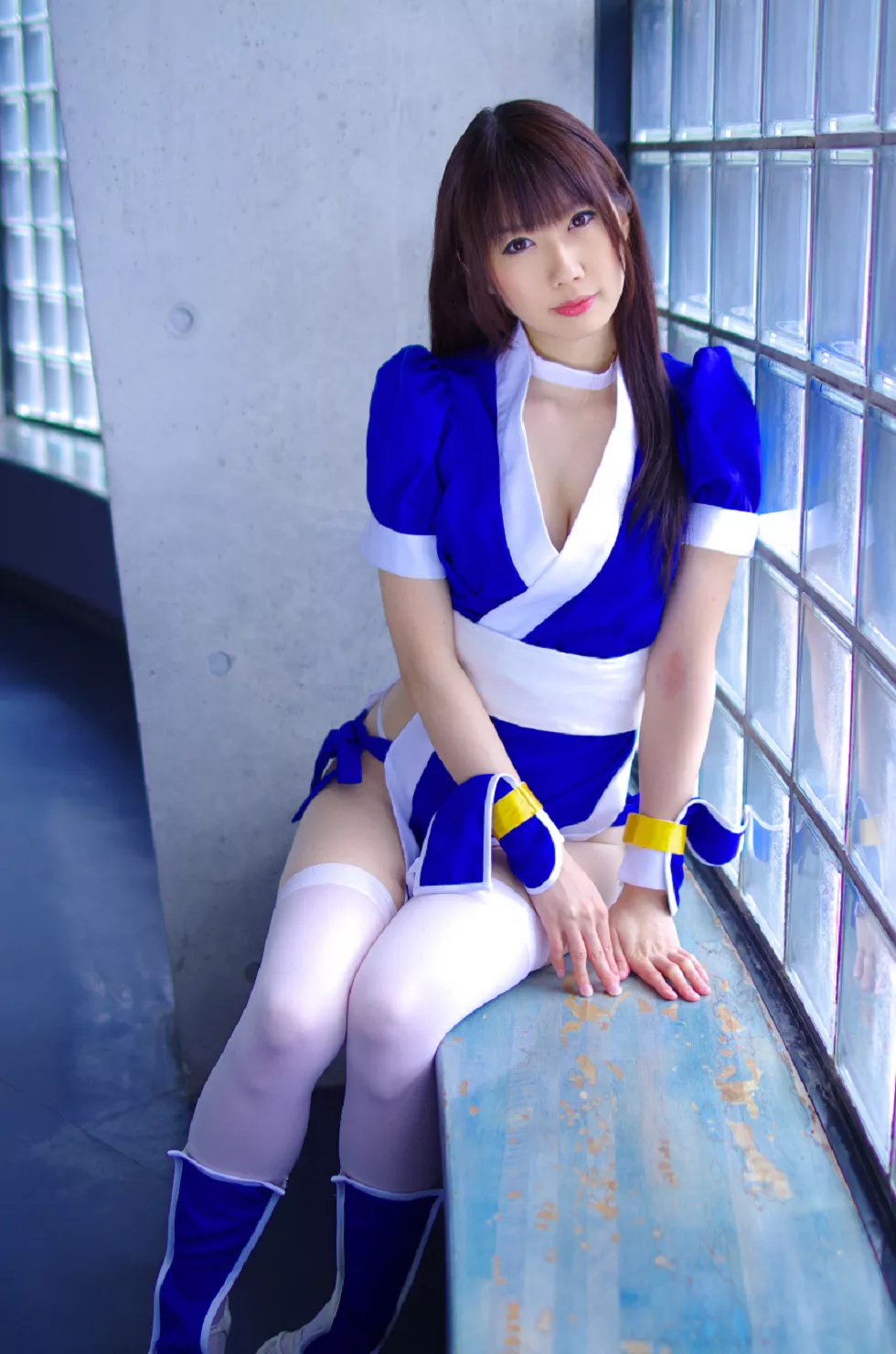 Xgyw.Org_[Cosplay精选]COS正片《霞浪漫》美女武士的白丝美腿性感写真337P