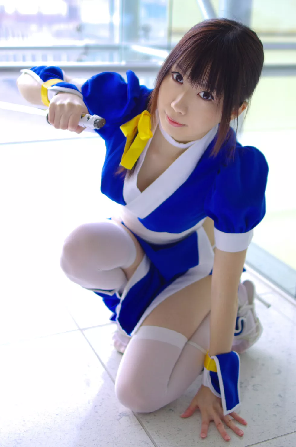 Xgyw.Org_[Cosplay精选]COS正片《霞浪漫》美女武士的白丝美腿性感写真337P