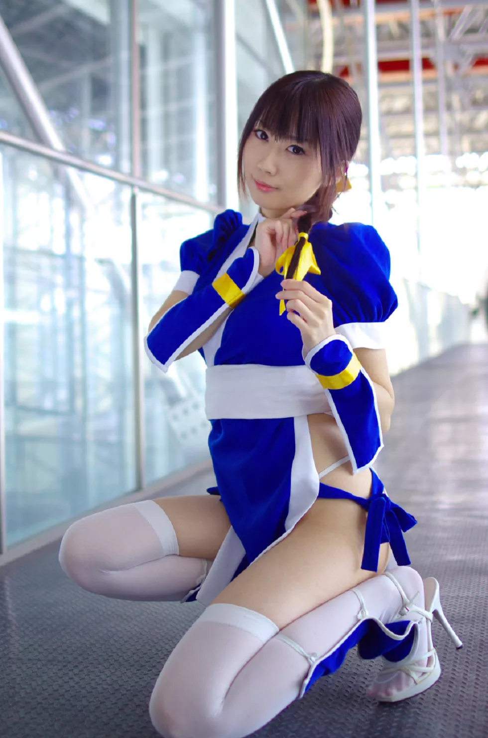 Xgyw.Org_[Cosplay精选]COS正片《霞浪漫》美女武士的白丝美腿性感写真337P