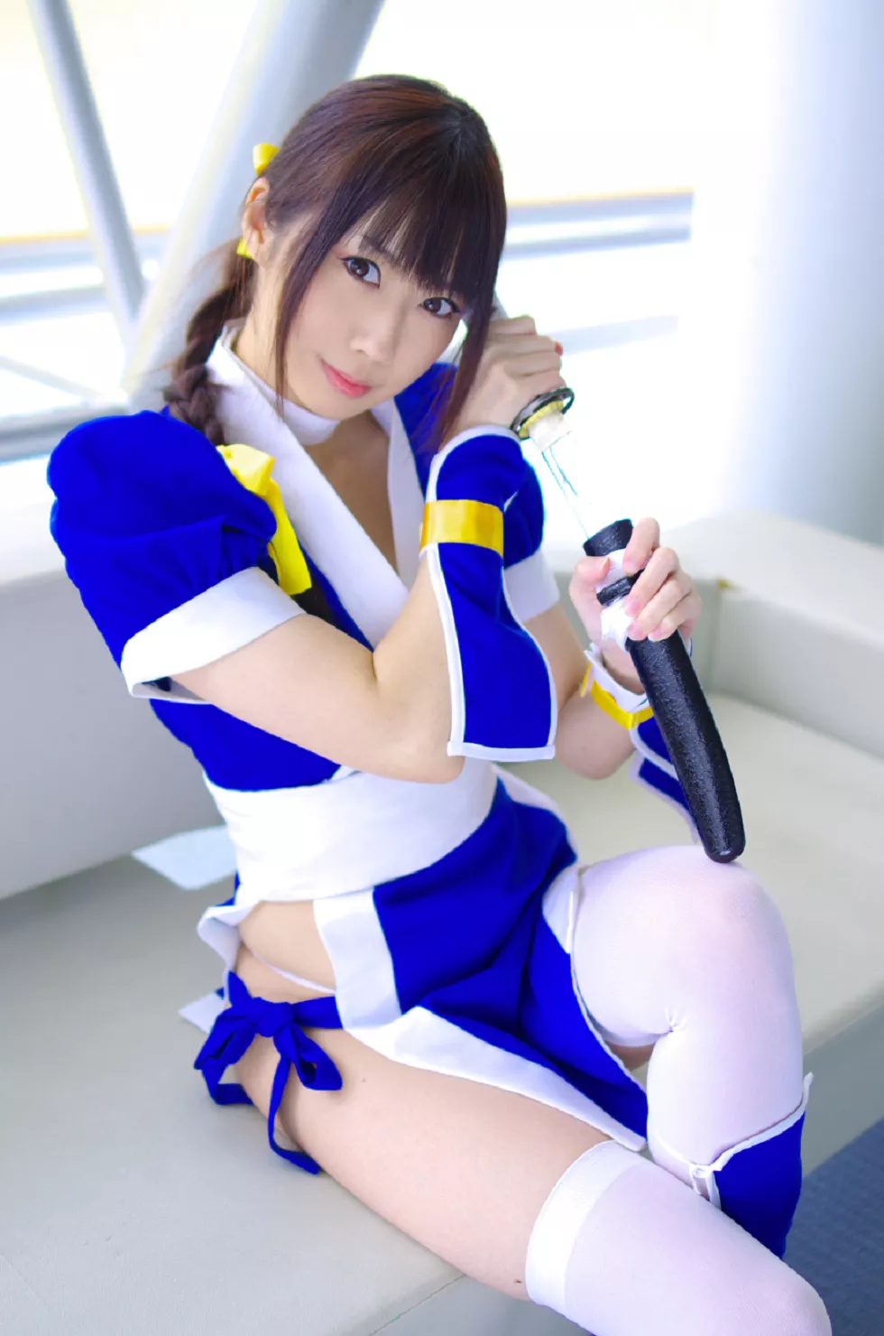 Xgyw.Org_[Cosplay精选]COS正片《霞浪漫》美女武士的白丝美腿性感写真337P