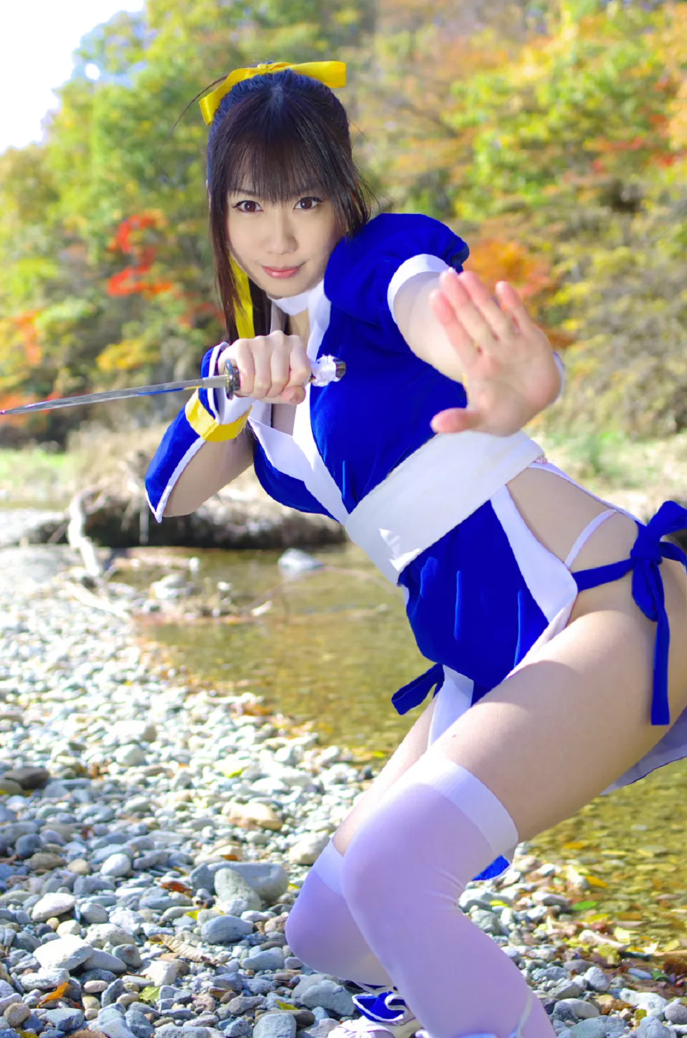 Xgyw.Org_[Cosplay精选]COS正片《霞浪漫》美女武士的白丝美腿性感写真337P