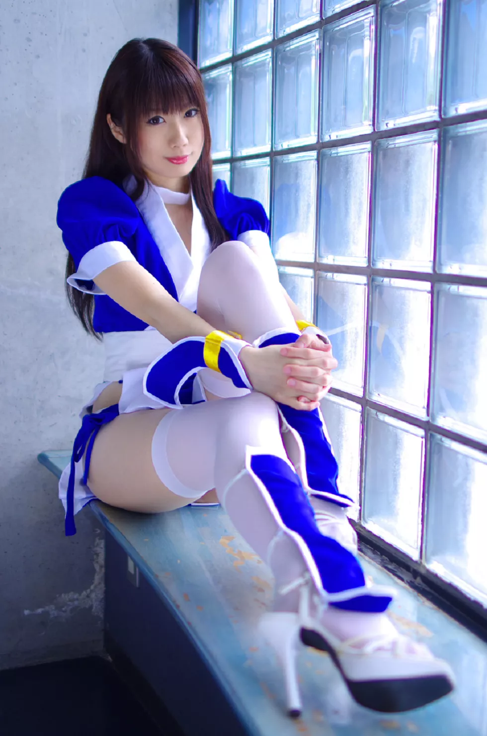 Xgyw.Org_[Cosplay精选]COS正片《霞浪漫》美女武士的白丝美腿性感写真337P