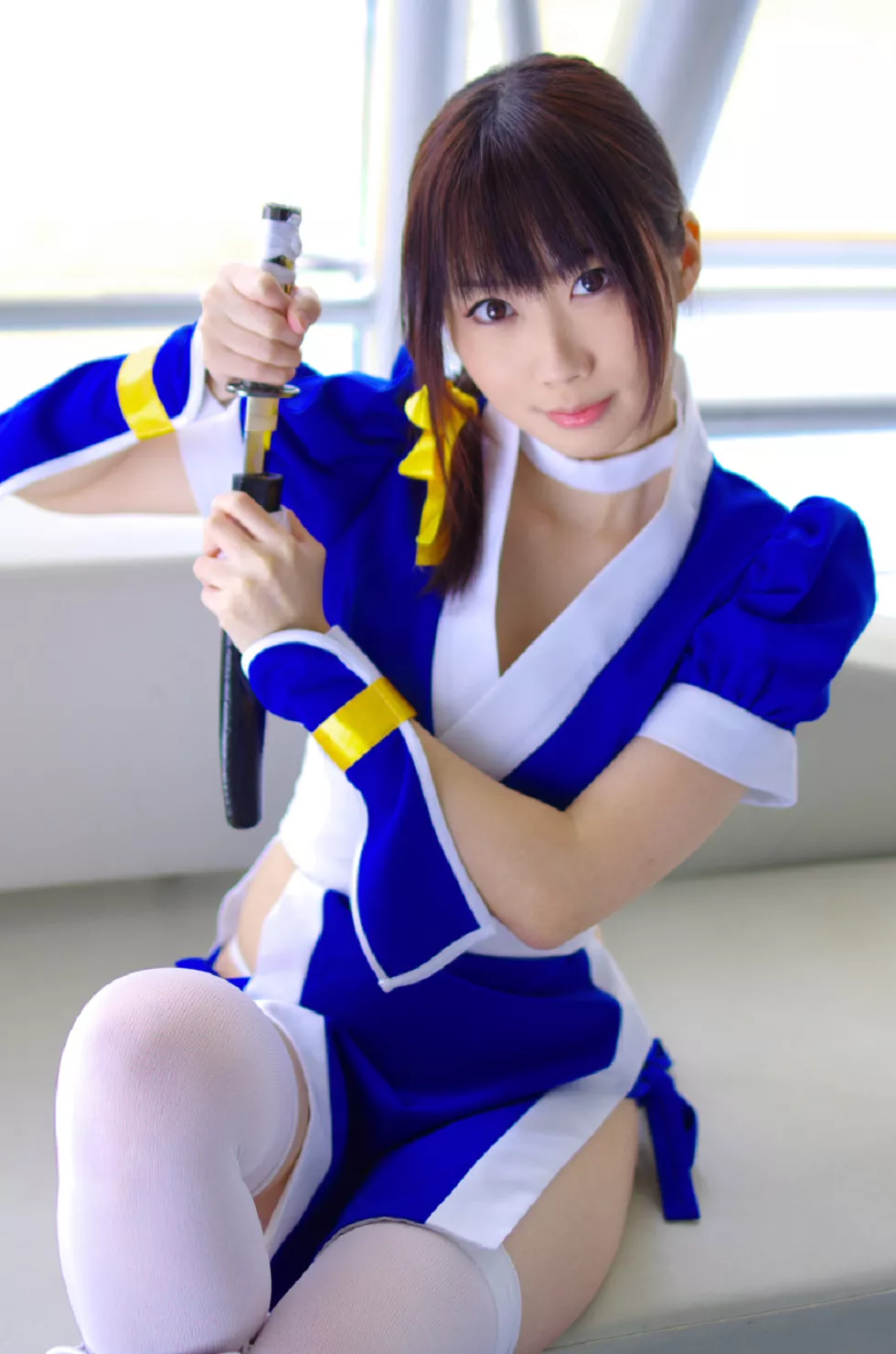 Xgyw.Org_[Cosplay精选]COS正片《霞浪漫》美女武士的白丝美腿性感写真337P