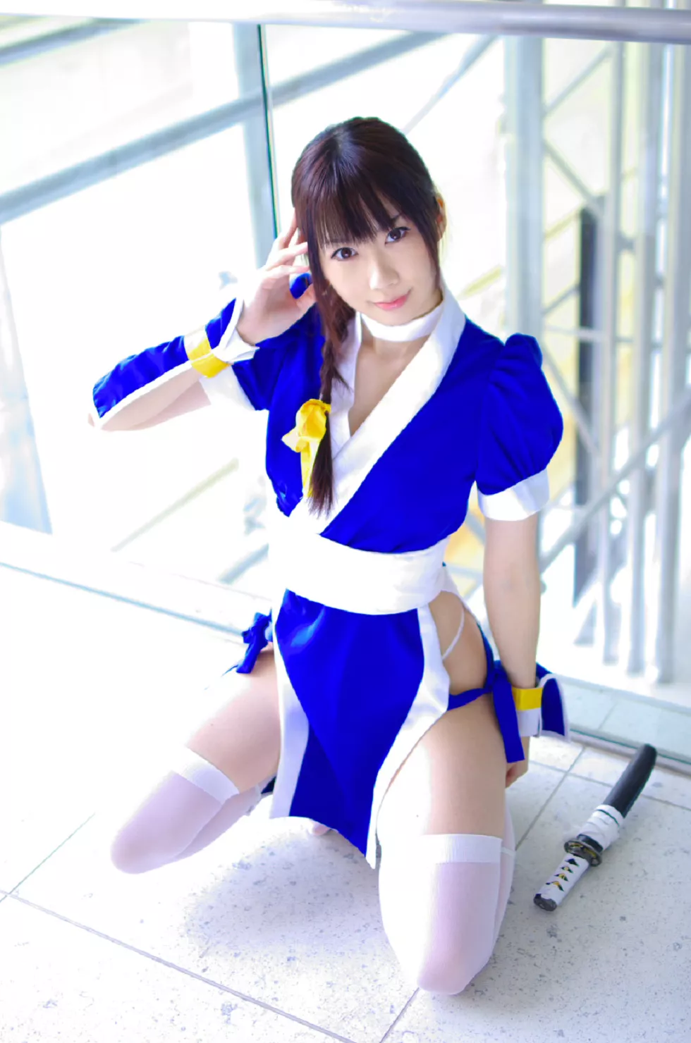 Xgyw.Org_[Cosplay精选]COS正片《霞浪漫》美女武士的白丝美腿性感写真337P