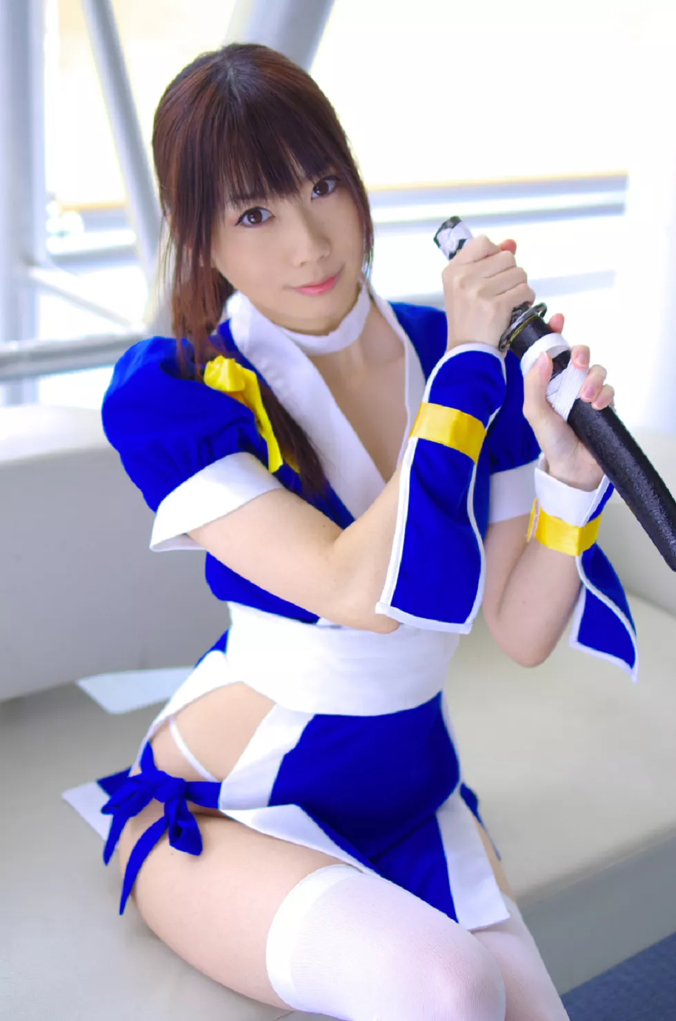 Xgyw.Org_[Cosplay精选]COS正片《霞浪漫》美女武士的白丝美腿性感写真337P