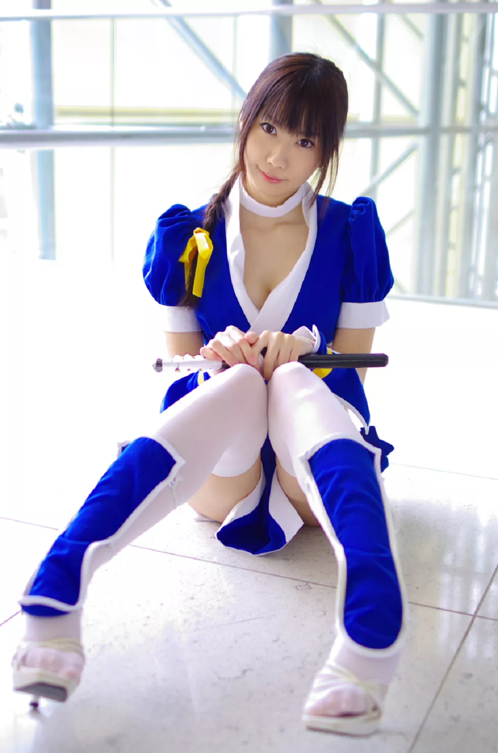 Xgyw.Org_[Cosplay精选]COS正片《霞浪漫》美女武士的白丝美腿性感写真337P