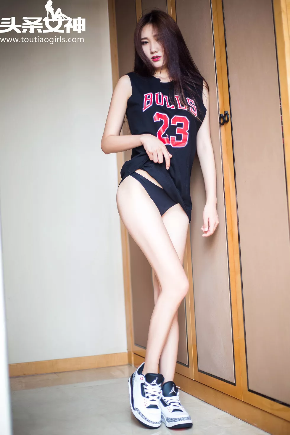 Xgyw.Org_[Toutiao头条女神]No.098_嫩模子珂NBA篮球服装飞翔的AJ少女诱惑写真38P