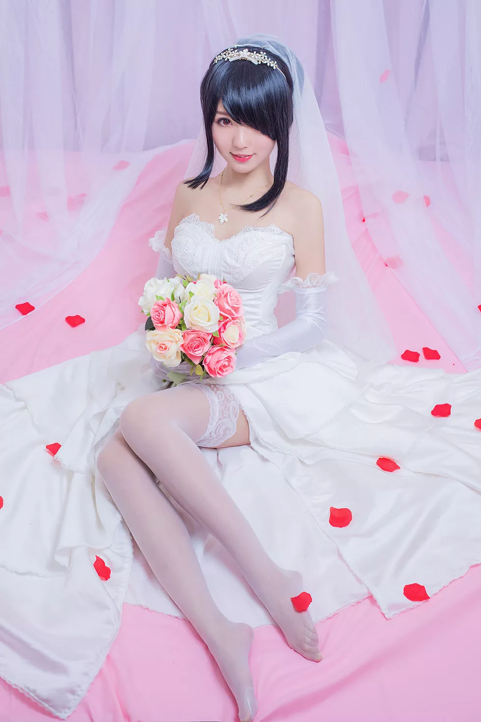 Xgyw.Org_[Cosplay精选]欣赏约会大作战时崎狂三婚纱ver士道君写真15P