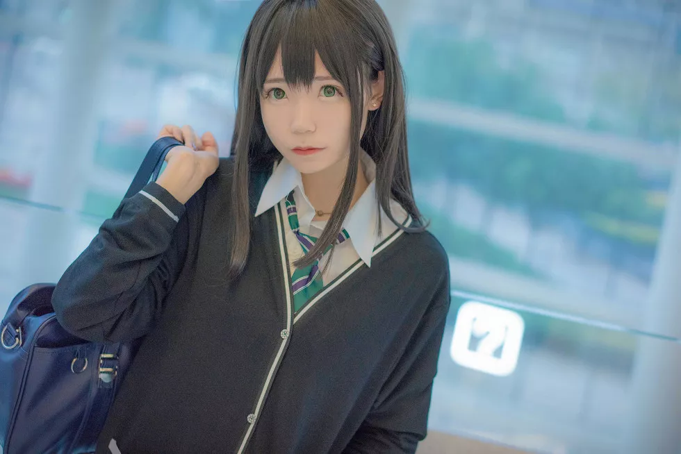 Xgyw.Org_[Cosplay精选]涩谷凛–夜路死苦清新妹子学生装迷人写真40P