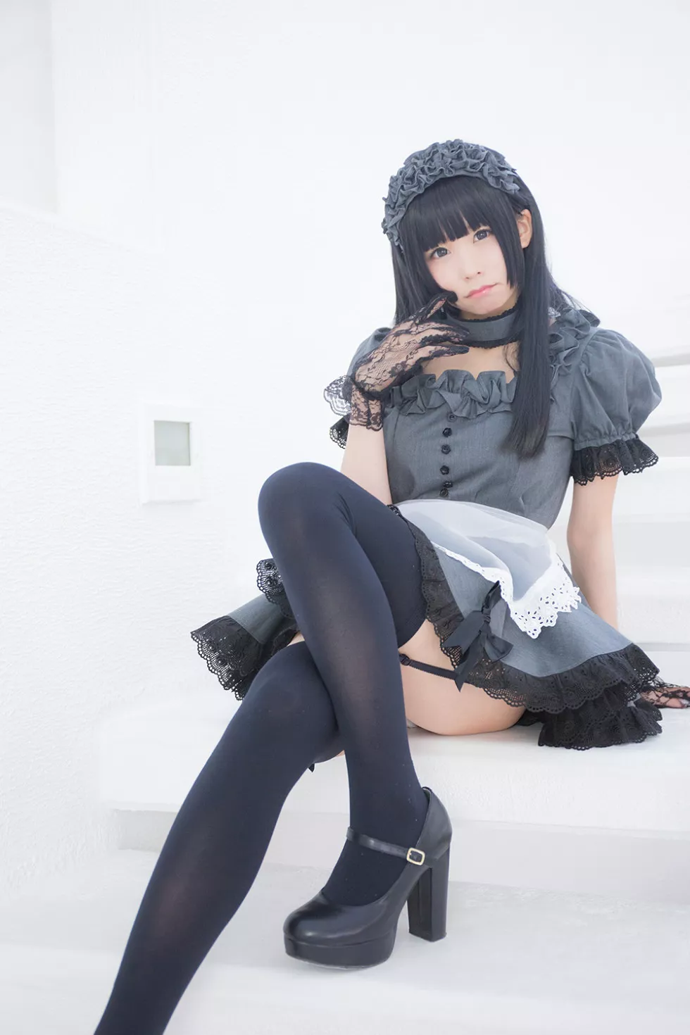 Xgyw.Org_[Cosplay精选]Akira Maid Doll精品唯美Brack＆Gray＆Navy系列写真233P