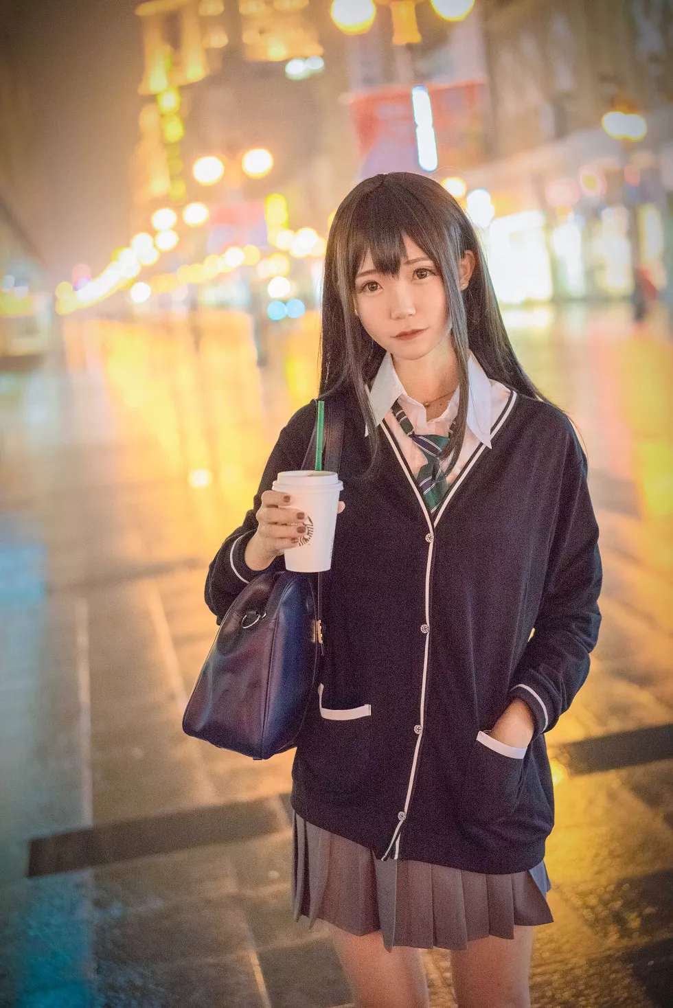 Xgyw.Org_[Cosplay精选]涩谷凛–夜路死苦清新妹子学生装迷人写真40P