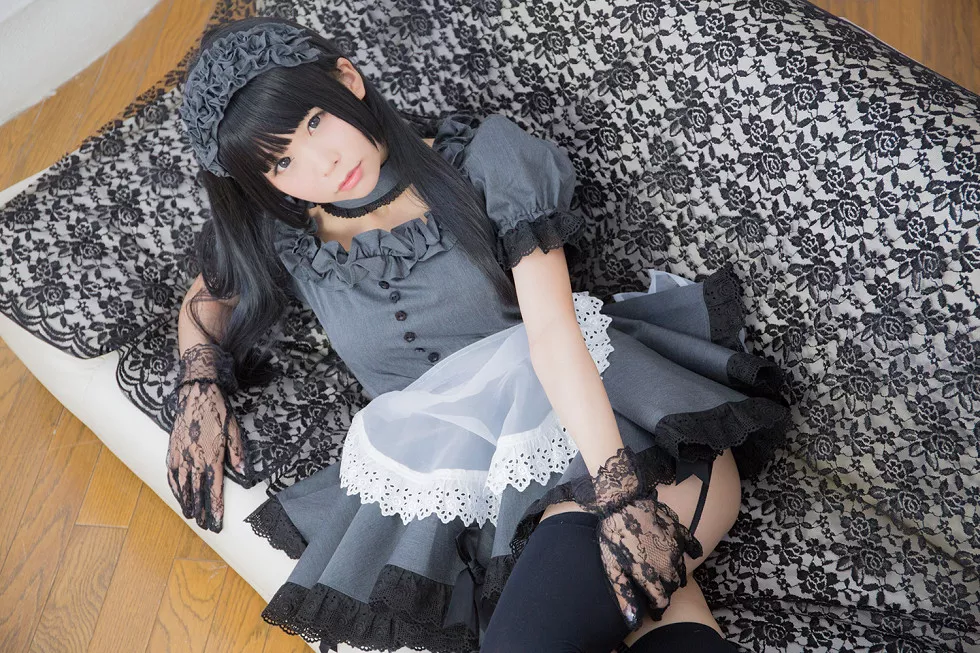 Xgyw.Org_[Cosplay精选]Akira Maid Doll精品唯美Brack＆Gray＆Navy系列写真233P