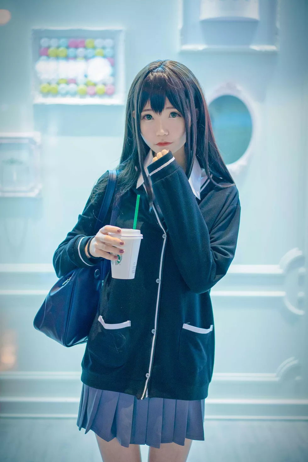 Xgyw.Org_[Cosplay精选]涩谷凛–夜路死苦清新妹子学生装迷人写真40P