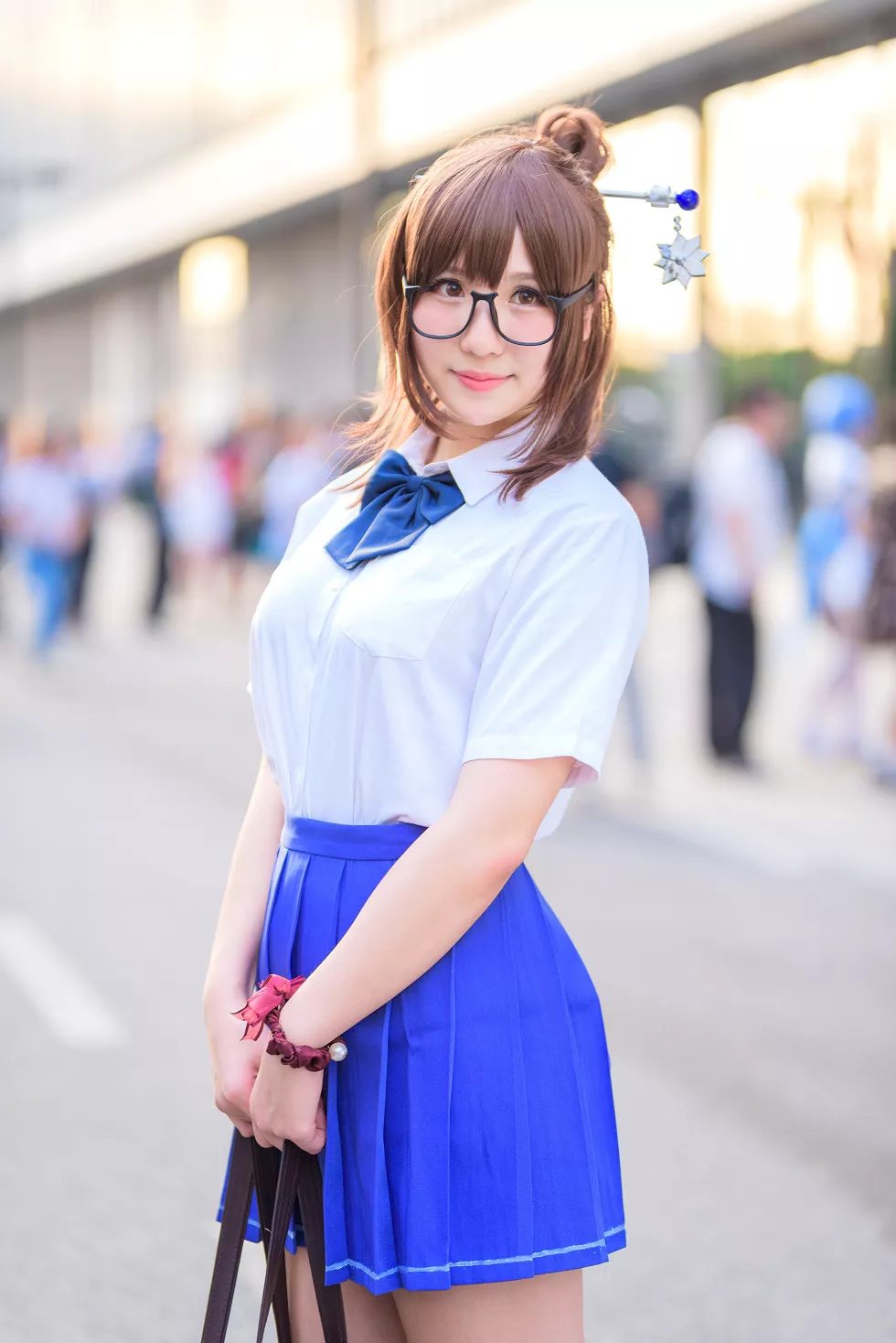 Xgyw.Org_[Cosplay精选]守望先锋小美JK同人Cos短裙美少女街拍写真16P