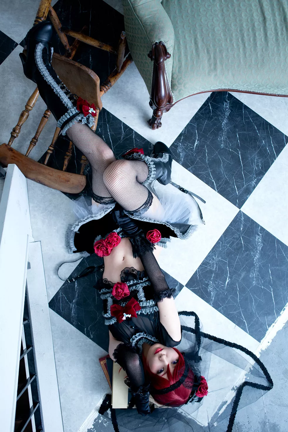 Xgyw.Org_[Cosplay精选]Cosplay正片《Lanthanum》美少女蕾丝渔网丝袜性感写真100P