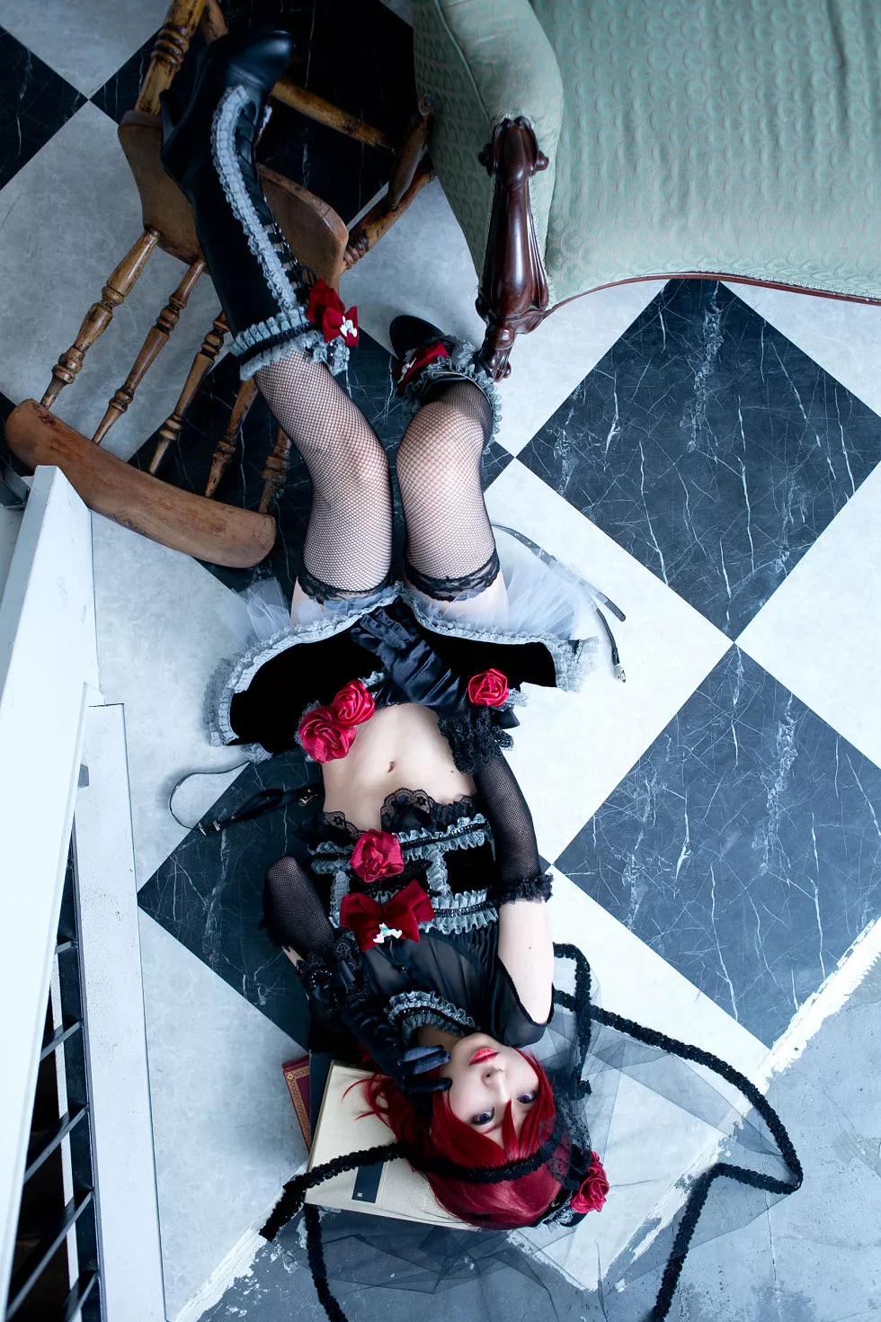 Xgyw.Org_[Cosplay精选]Cosplay正片《Lanthanum》美少女蕾丝渔网丝袜性感写真100P