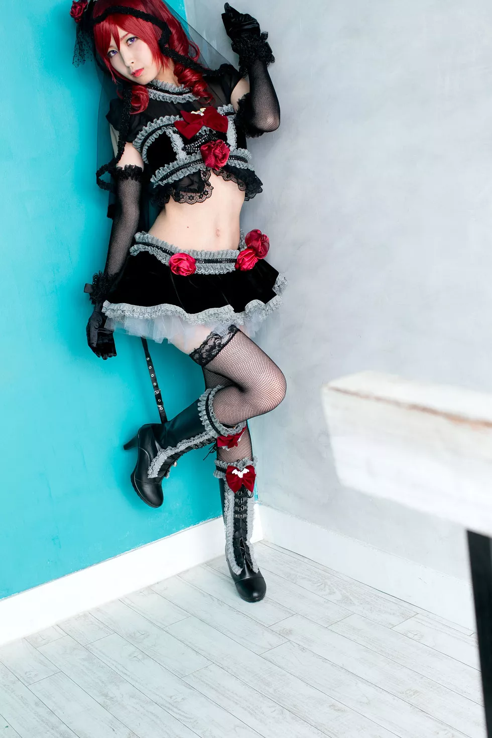 Xgyw.Org_[Cosplay精选]Cosplay正片《Lanthanum》美少女蕾丝渔网丝袜性感写真100P