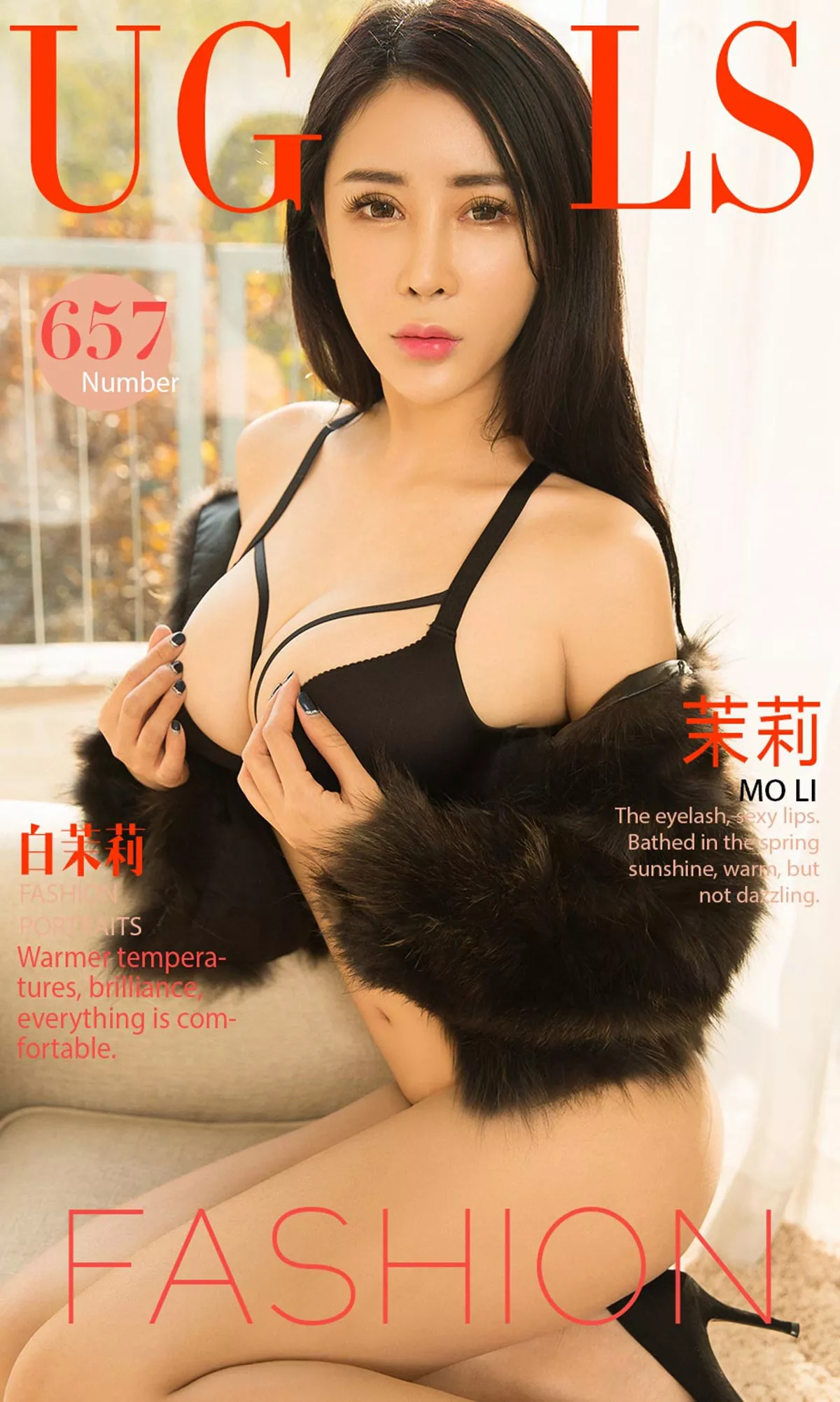 Xgyw.Org_[Ugirls爱尤物]No.657_嫩模茉莉黑色蕾丝内衣秀美胸吊带蕾丝袜完美诱惑写真40P