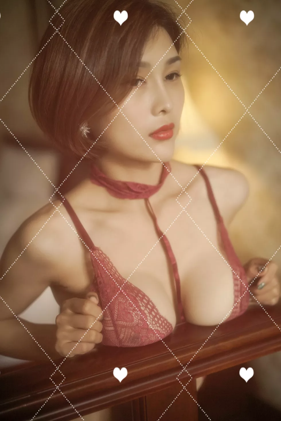 Xgyw.Org_巨乳女神闫盼盼2017年8月VIP写真套图性感红色蕾丝内衣完美诱惑48P