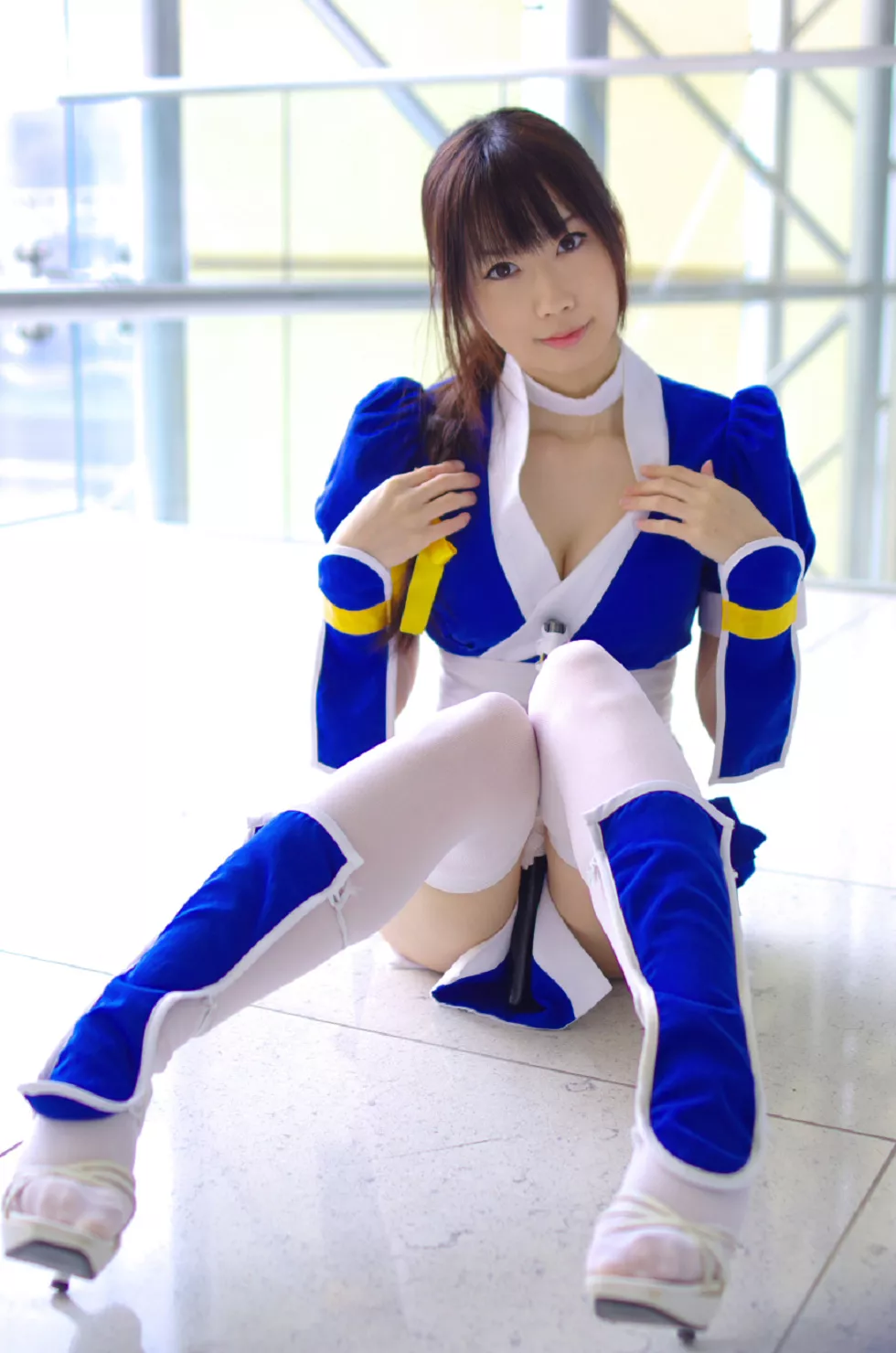 Xgyw.Org_[Cosplay精选]COS正片《霞浪漫》美女武士的白丝美腿性感写真337P