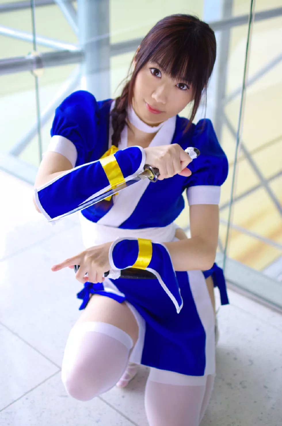 Xgyw.Org_[Cosplay精选]COS正片《霞浪漫》美女武士的白丝美腿性感写真337P