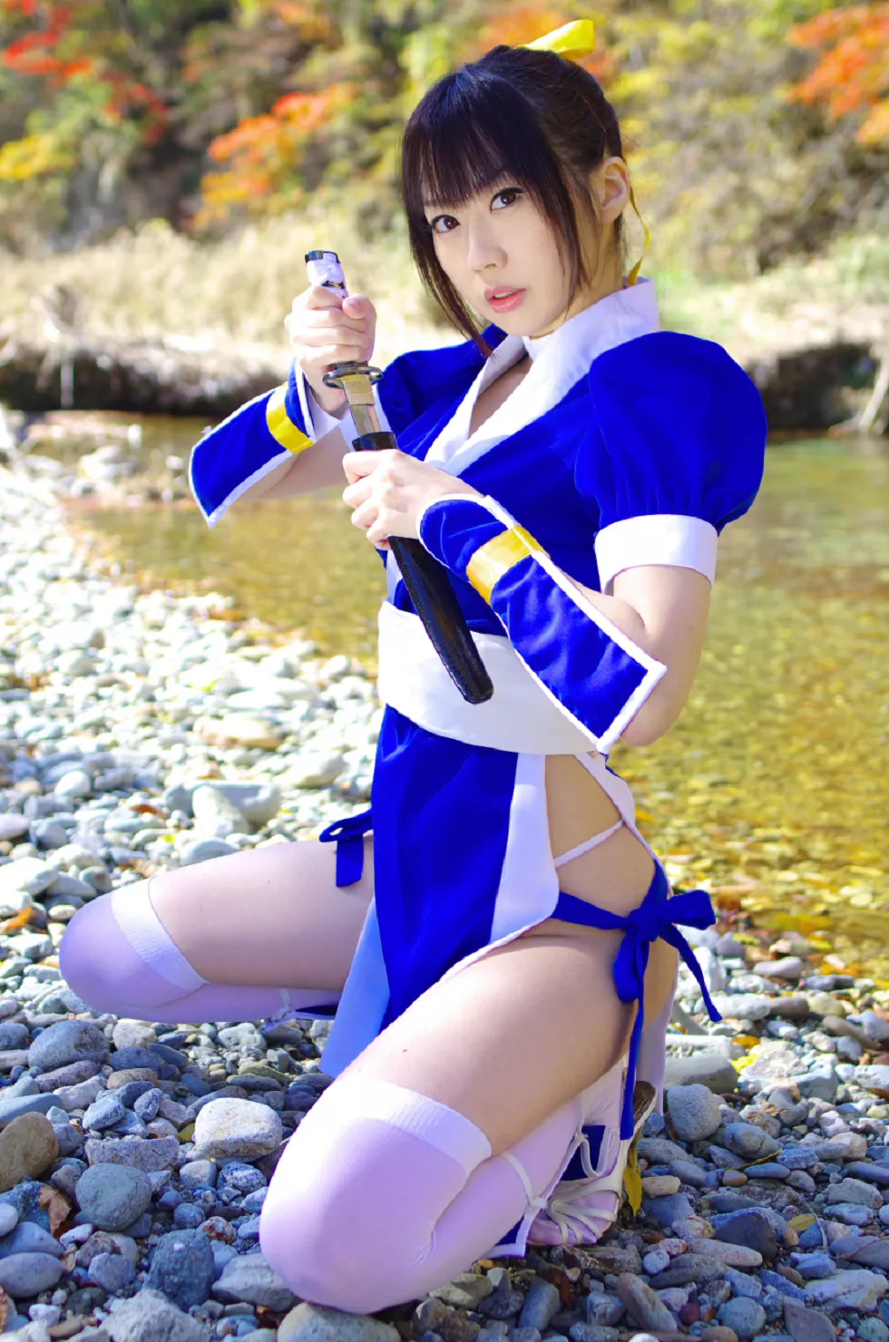 Xgyw.Org_[Cosplay精选]COS正片《霞浪漫》美女武士的白丝美腿性感写真337P