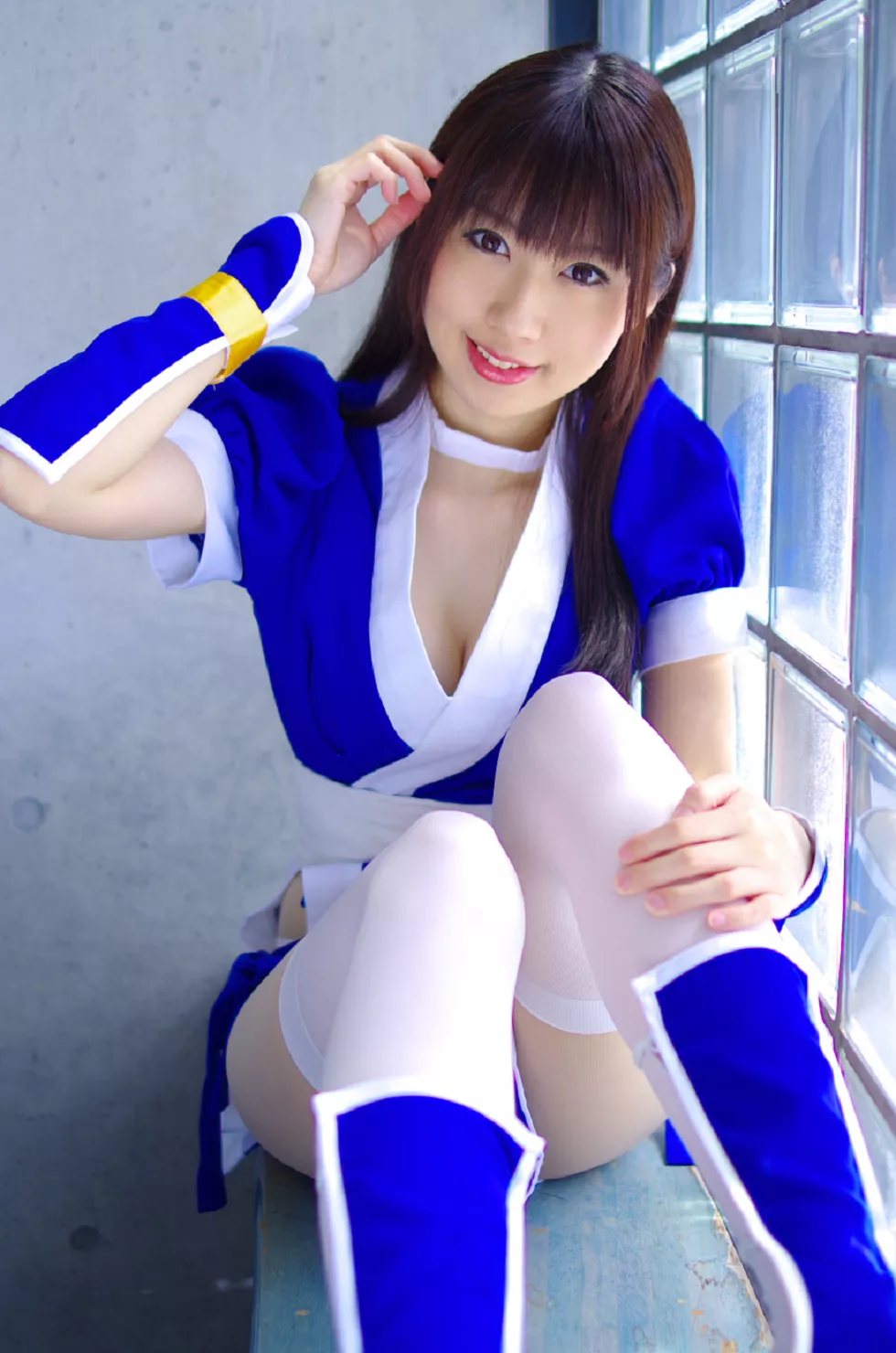 Xgyw.Org_[Cosplay精选]COS正片《霞浪漫》美女武士的白丝美腿性感写真337P