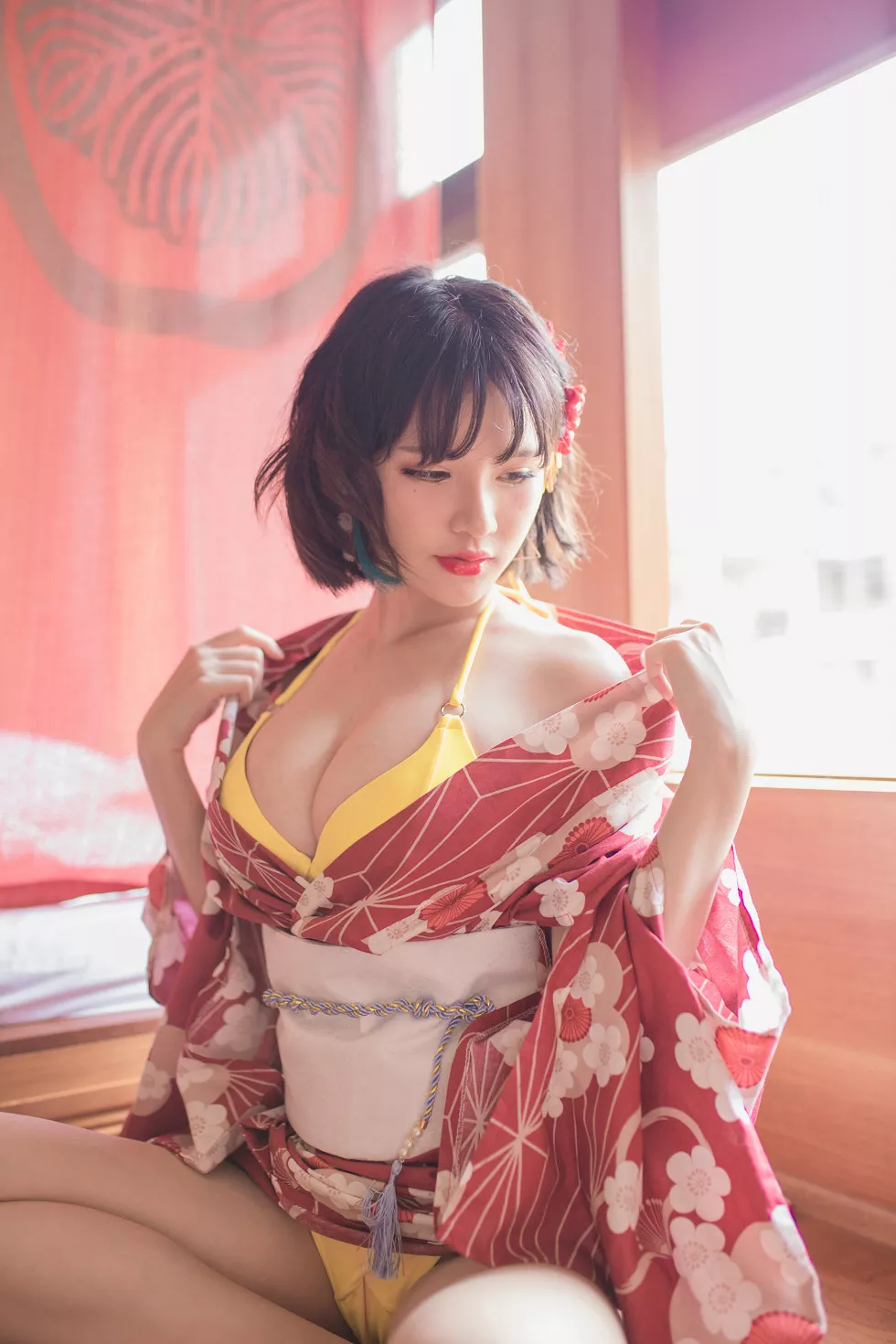 Xgyw.Org_[Cosplay精选]性感人气COSER_Yoko宅夏Cos妹汤物语私房和服露美乳诱惑写真53P