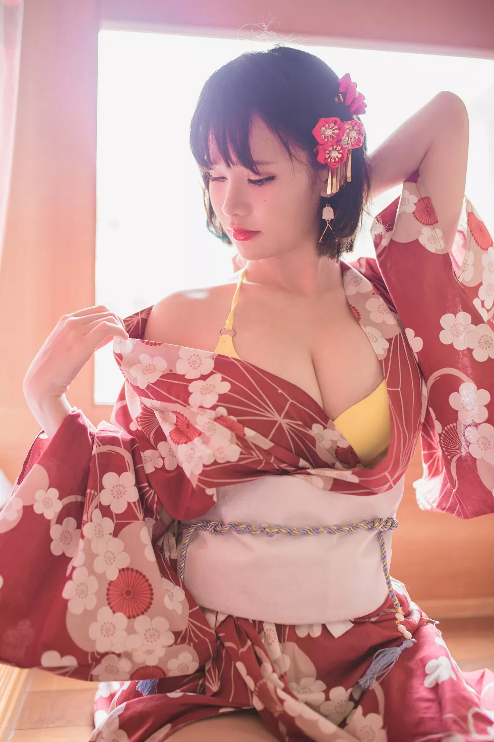 Xgyw.Org_[Cosplay精选]性感人气COSER_Yoko宅夏Cos妹汤物语私房和服露美乳诱惑写真53P