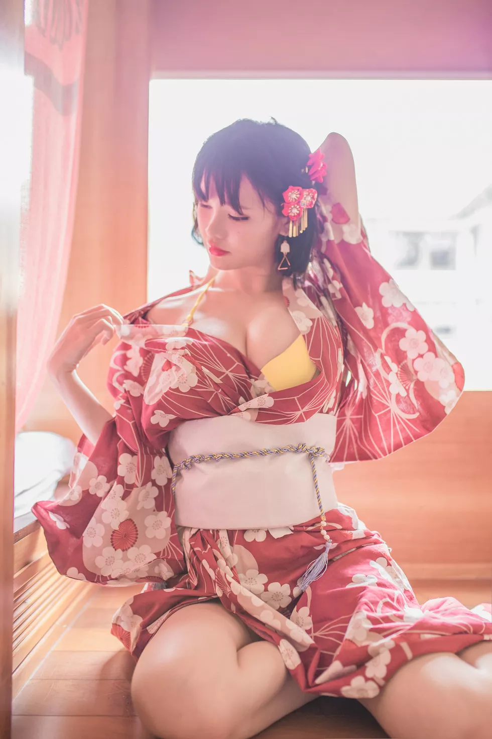 Xgyw.Org_[Cosplay精选]性感人气COSER_Yoko宅夏Cos妹汤物语私房和服露美乳诱惑写真53P