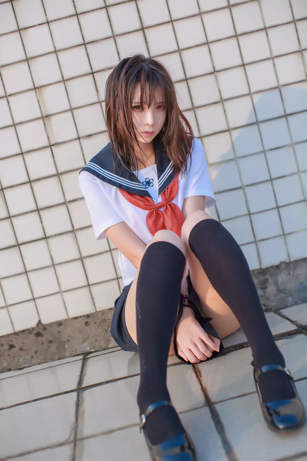 Xgyw.Org_[Cosplay精选]COS美女疯猫ss同桌的水手服黑丝美腿性感写真41P