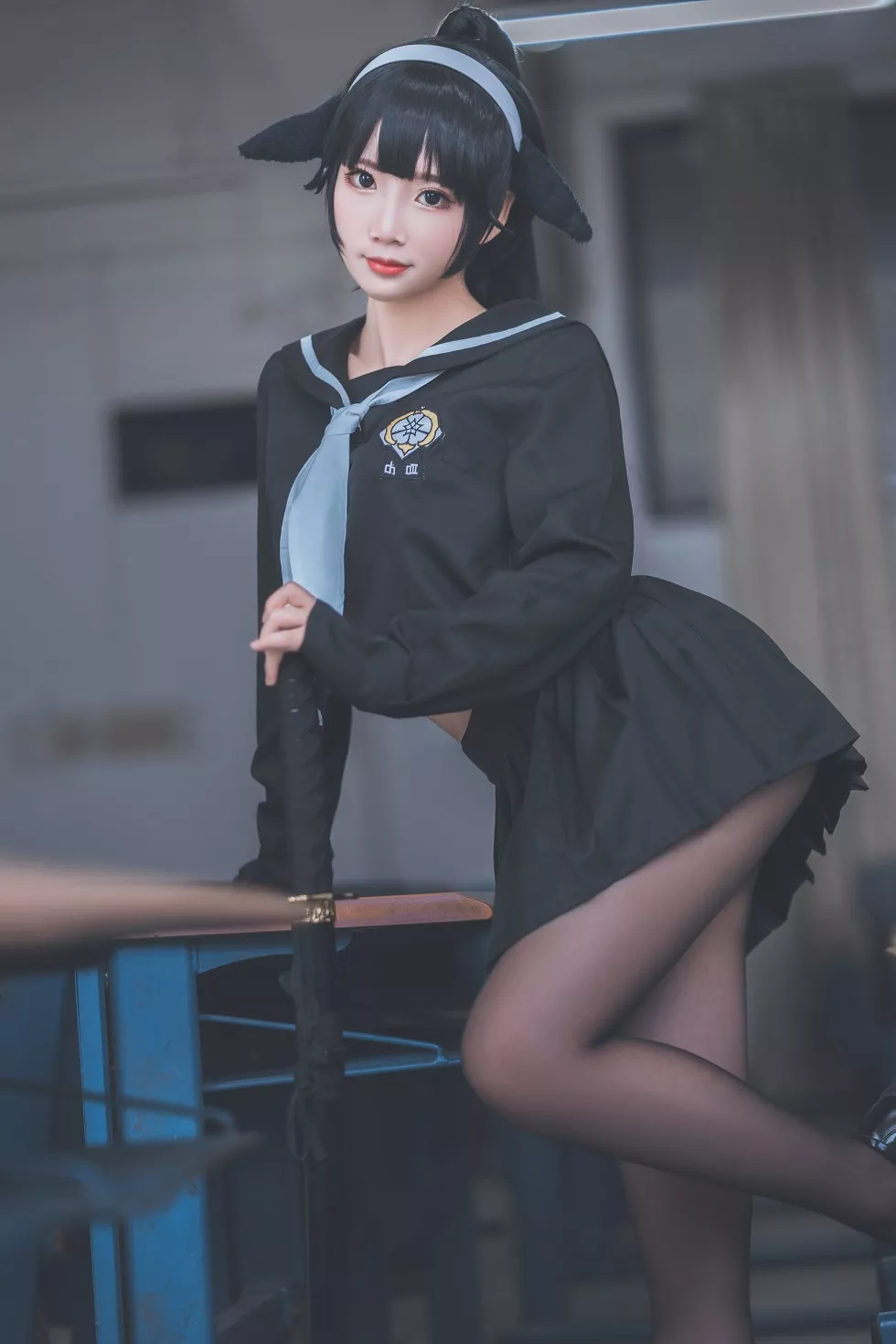 Xgyw.Org_[Cosplay精选]可爱人气Coser面饼仙儿–高雄仙儿黑丝裤袜完美诱惑写真34P