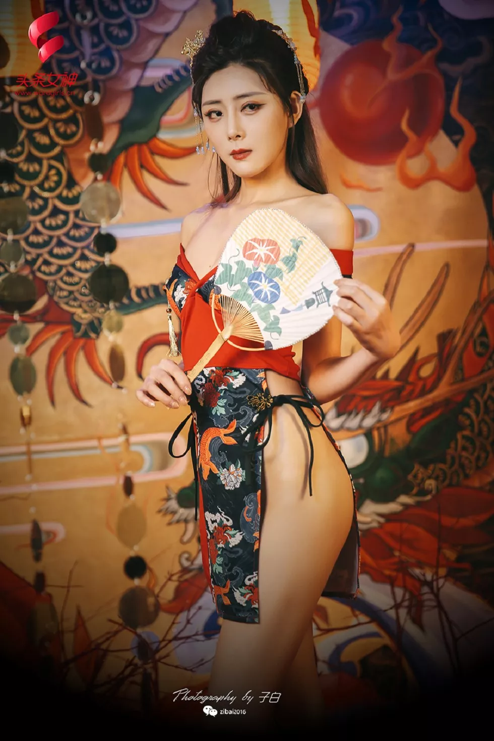 Xgyw.Org_[Toutiao头条女神]No.705_嫩模莫晓希古典花魁服饰秀白嫩肌肤迷人美腿写真30P