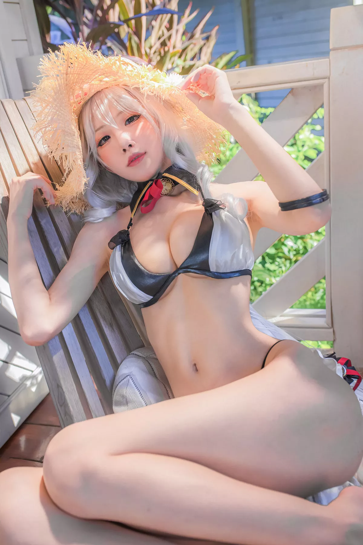 Xgyw.Org_动漫博主水淼aqua户外Cosplay主题性感内衣露傲人豪乳诱惑写真35P