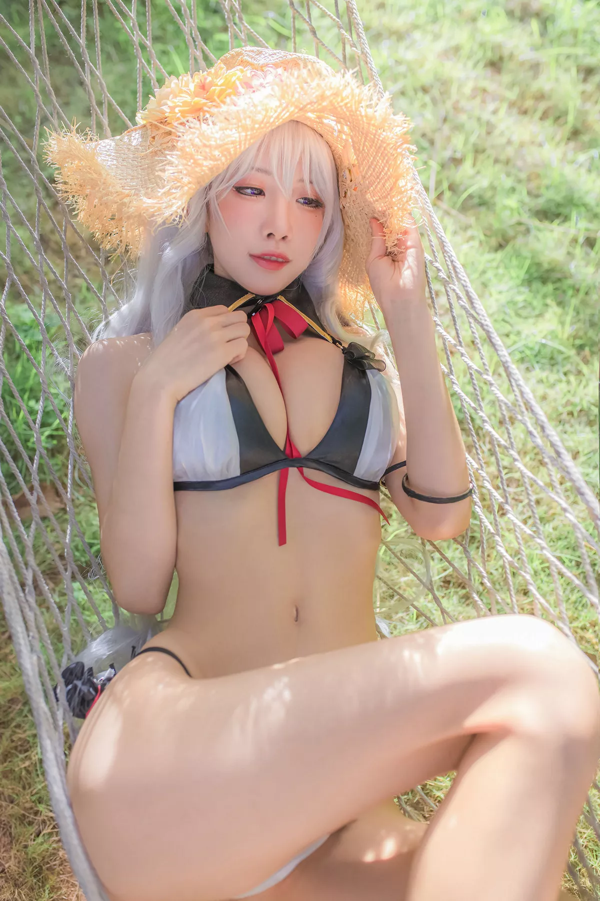 Xgyw.Org_动漫博主水淼aqua户外Cosplay主题性感内衣露傲人豪乳诱惑写真35P