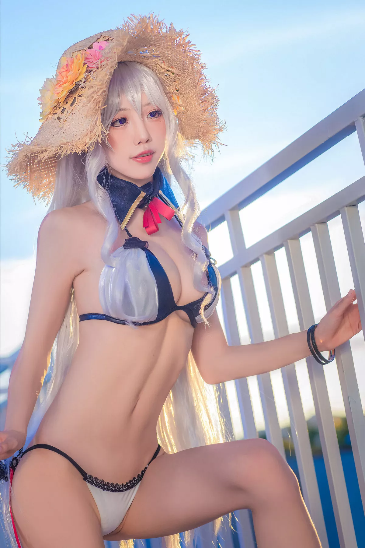 Xgyw.Org_动漫博主水淼aqua户外Cosplay主题性感内衣露傲人豪乳诱惑写真35P