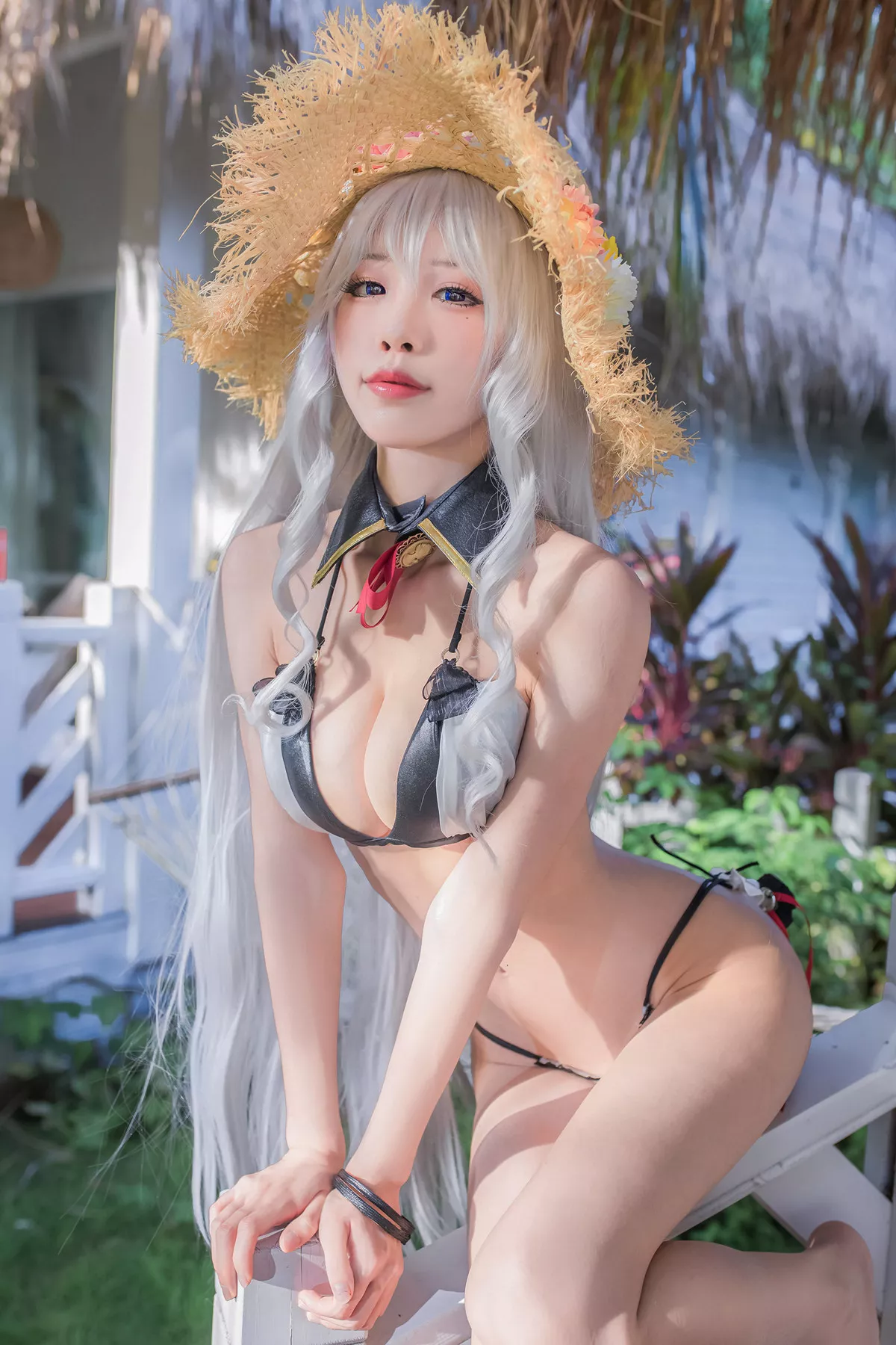 Xgyw.Org_动漫博主水淼aqua户外Cosplay主题性感内衣露傲人豪乳诱惑写真35P