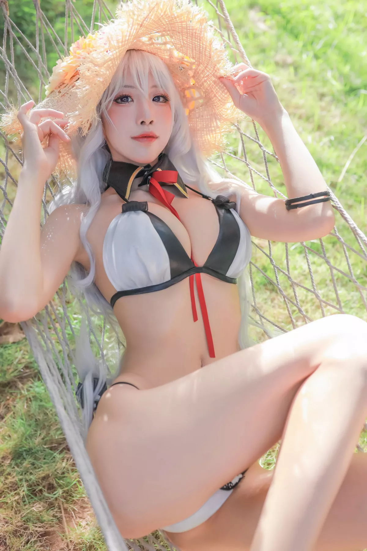 Xgyw.Org_动漫博主水淼aqua户外Cosplay主题性感内衣露傲人豪乳诱惑写真35P