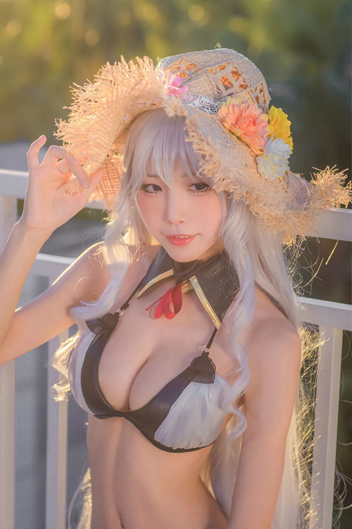 Xgyw.Org_动漫博主水淼aqua户外Cosplay主题性感内衣露傲人豪乳诱惑写真35P