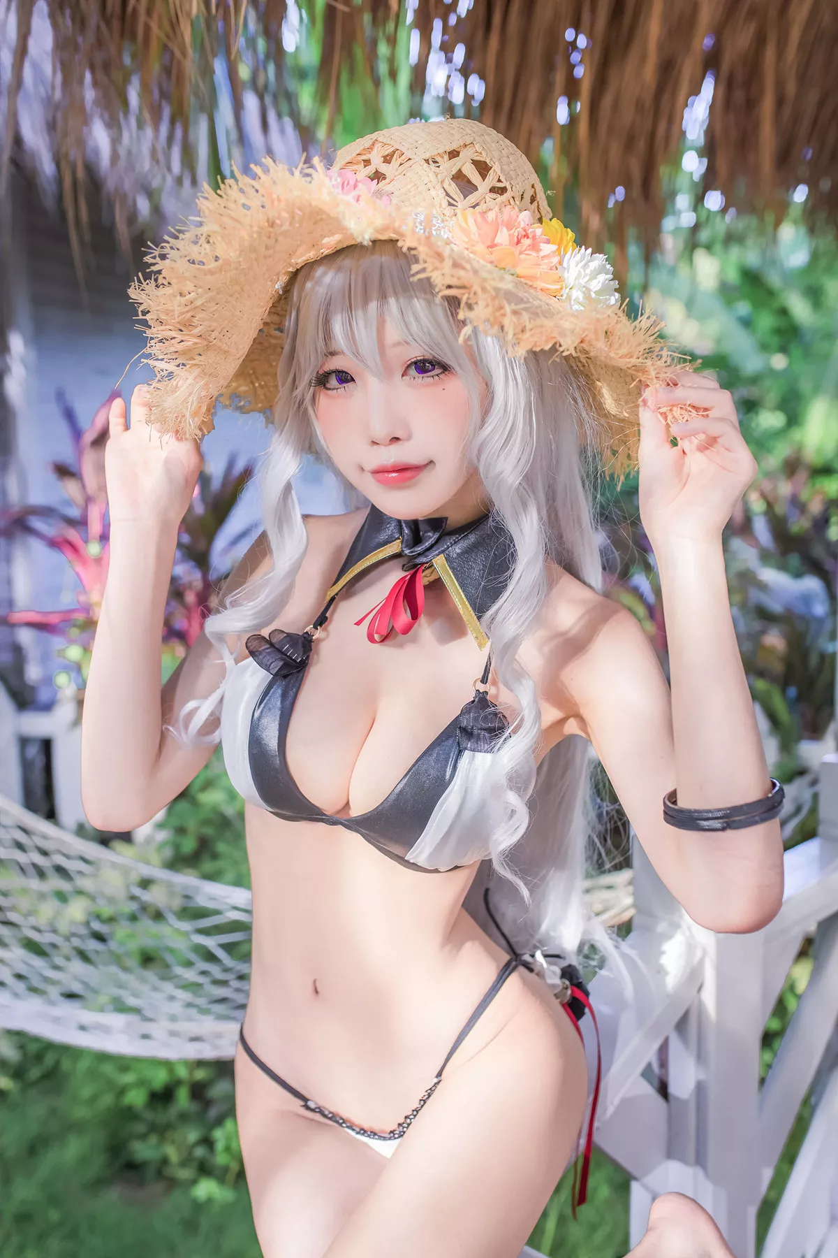 Xgyw.Org_动漫博主水淼aqua户外Cosplay主题性感内衣露傲人豪乳诱惑写真35P