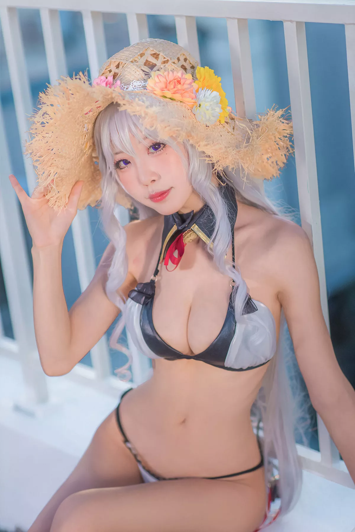 Xgyw.Org_动漫博主水淼aqua户外Cosplay主题性感内衣露傲人豪乳诱惑写真35P