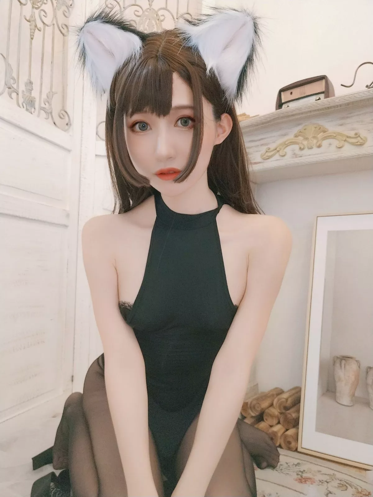 Xgyw.Org_网络美女木之本果黒猫の彼女主题黑色情趣服饰半脱露豪乳血滴子遮点诱惑写真89P