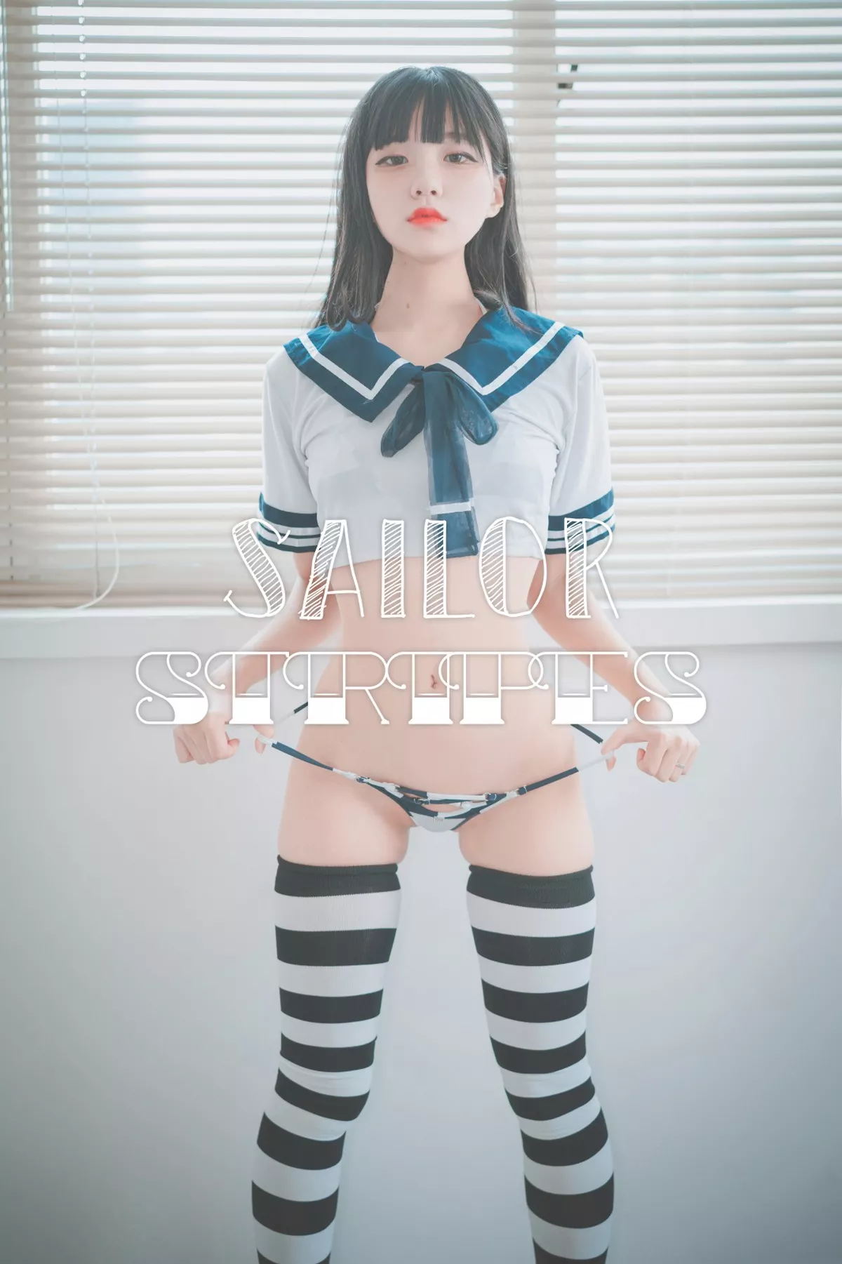 Xgyw.Org_[DJAWA]No.018_模特Jenny_Sailor Stripes主题性感三点式内衣秀完美身材诱惑写真25P