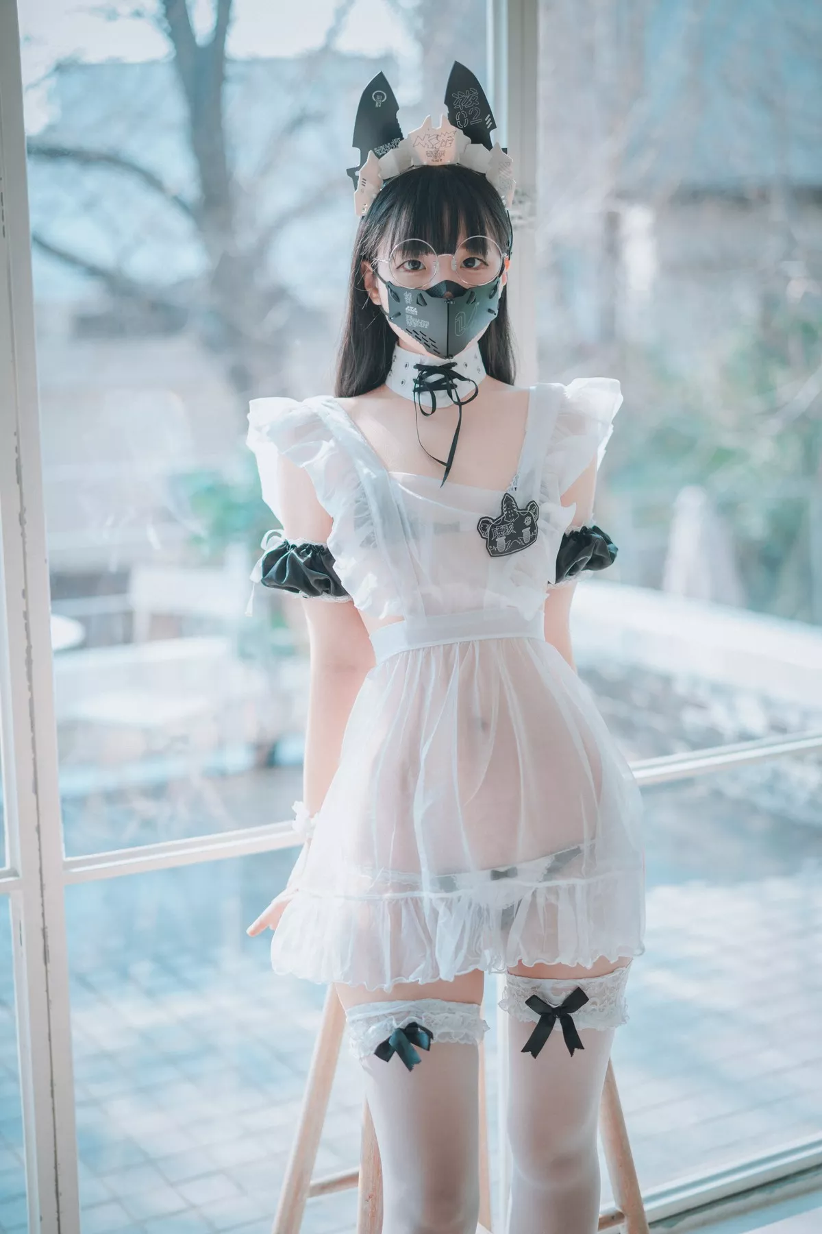 Xgyw.Org_[DJAWA]No.019_模特Jenny_Maid Mansion主题薄透上衣配白丝袜撩人诱惑写真113P