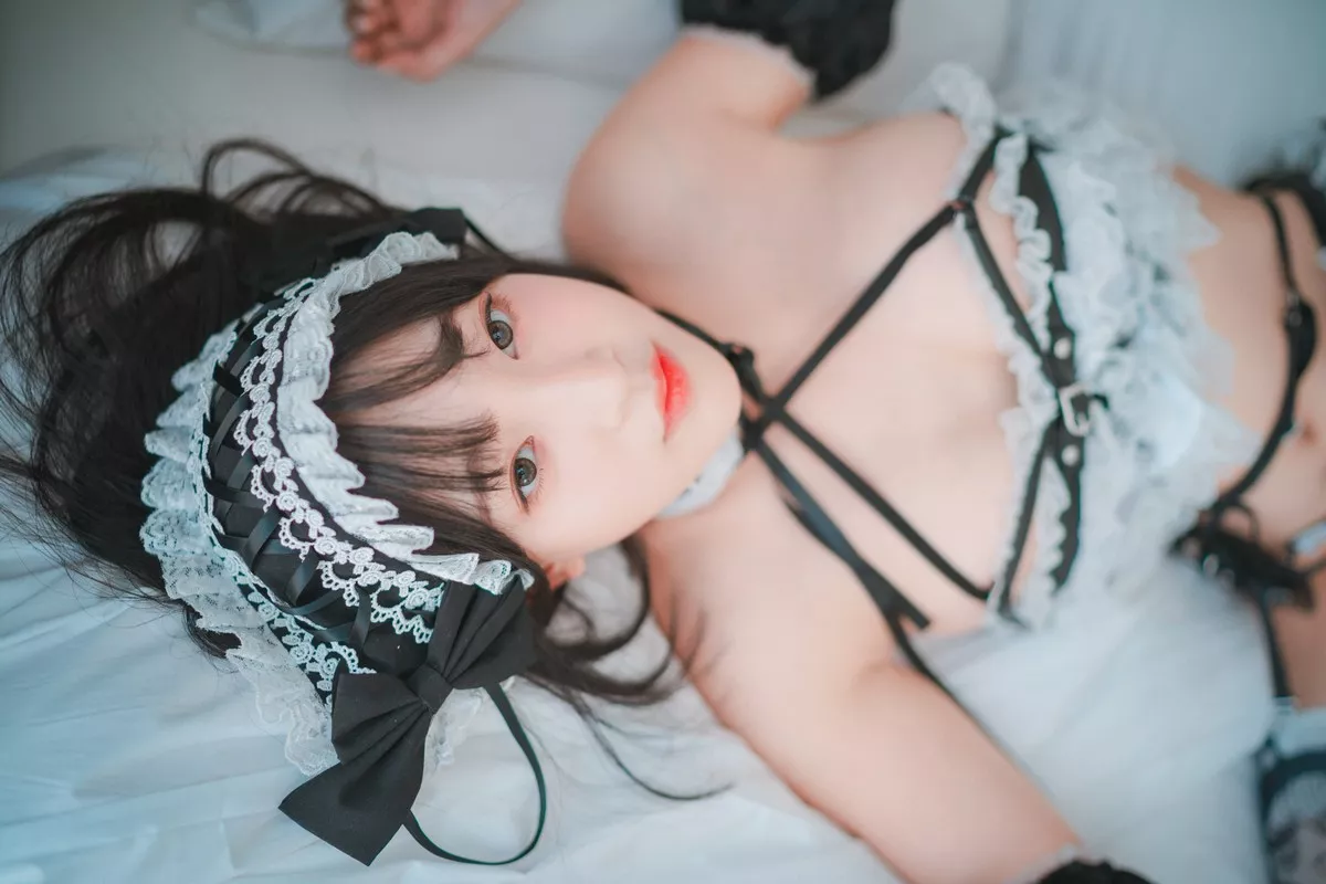 Xgyw.Org_[DJAWA]No.047_Kang Inkyung_Maid in Lace Limitation主题浴室情趣女仆诱惑写真50P