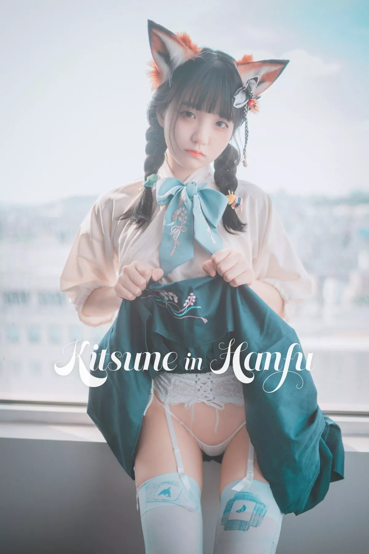 Xgyw.Org_[DJAWA]No.003_韩国美女Jenny_Kitune in Hanfu主题蕾丝吊袜秀翘臀诱惑写真52P