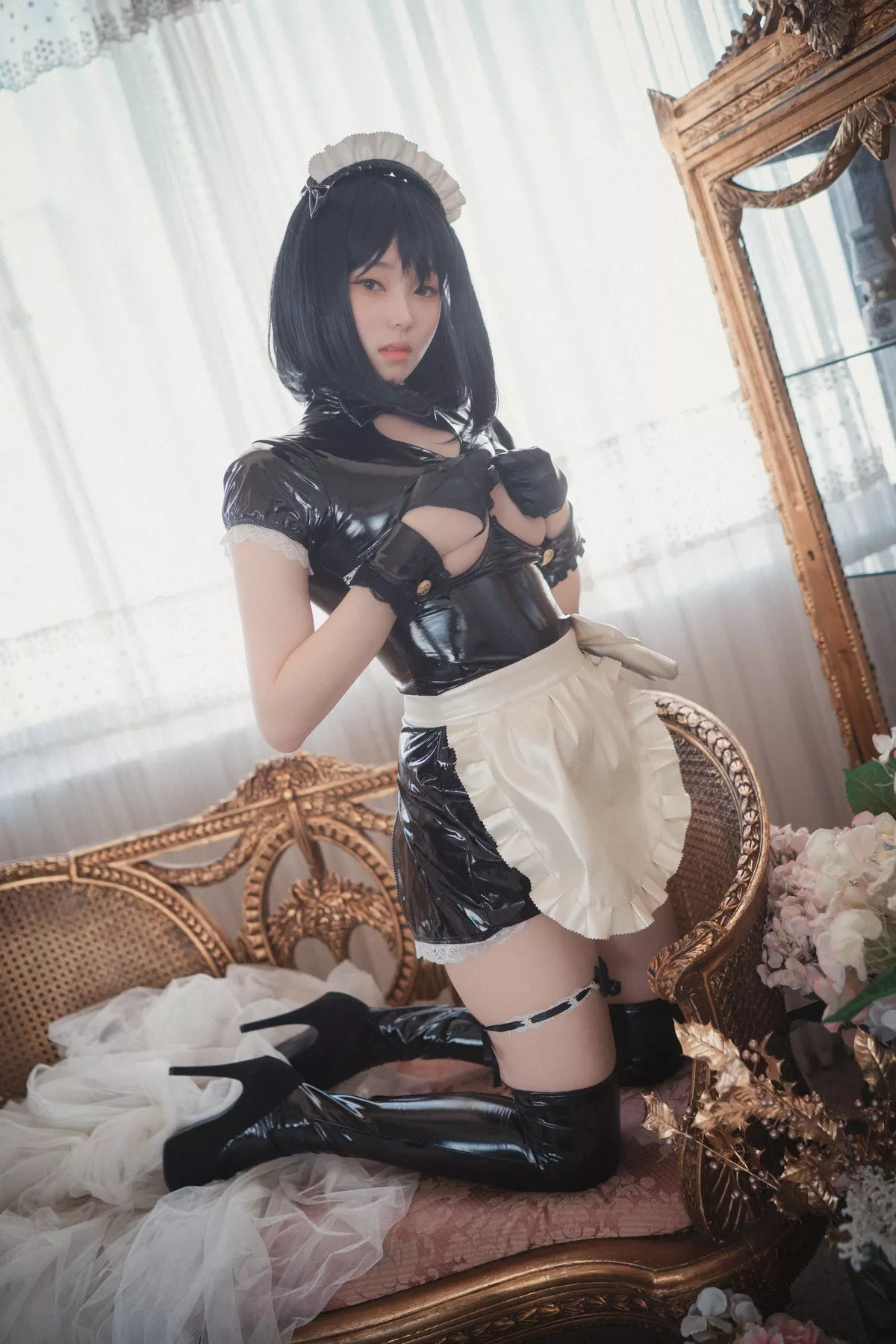 Xgyw.Org_[DJAWA]No.077_BamBi_Femme de Chambre en Latex主题皮质服饰秀丰满身材诱惑写真67P