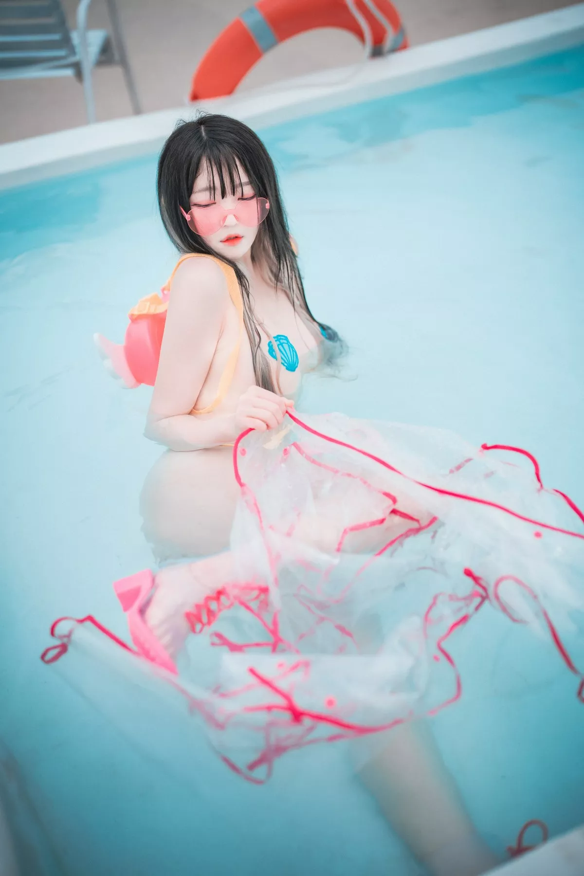 Xgyw.Org_[DJAWA]No.088_模特Aram_Poolside_Summer主题泳池边性感薄透服饰惹火诱惑写真76P