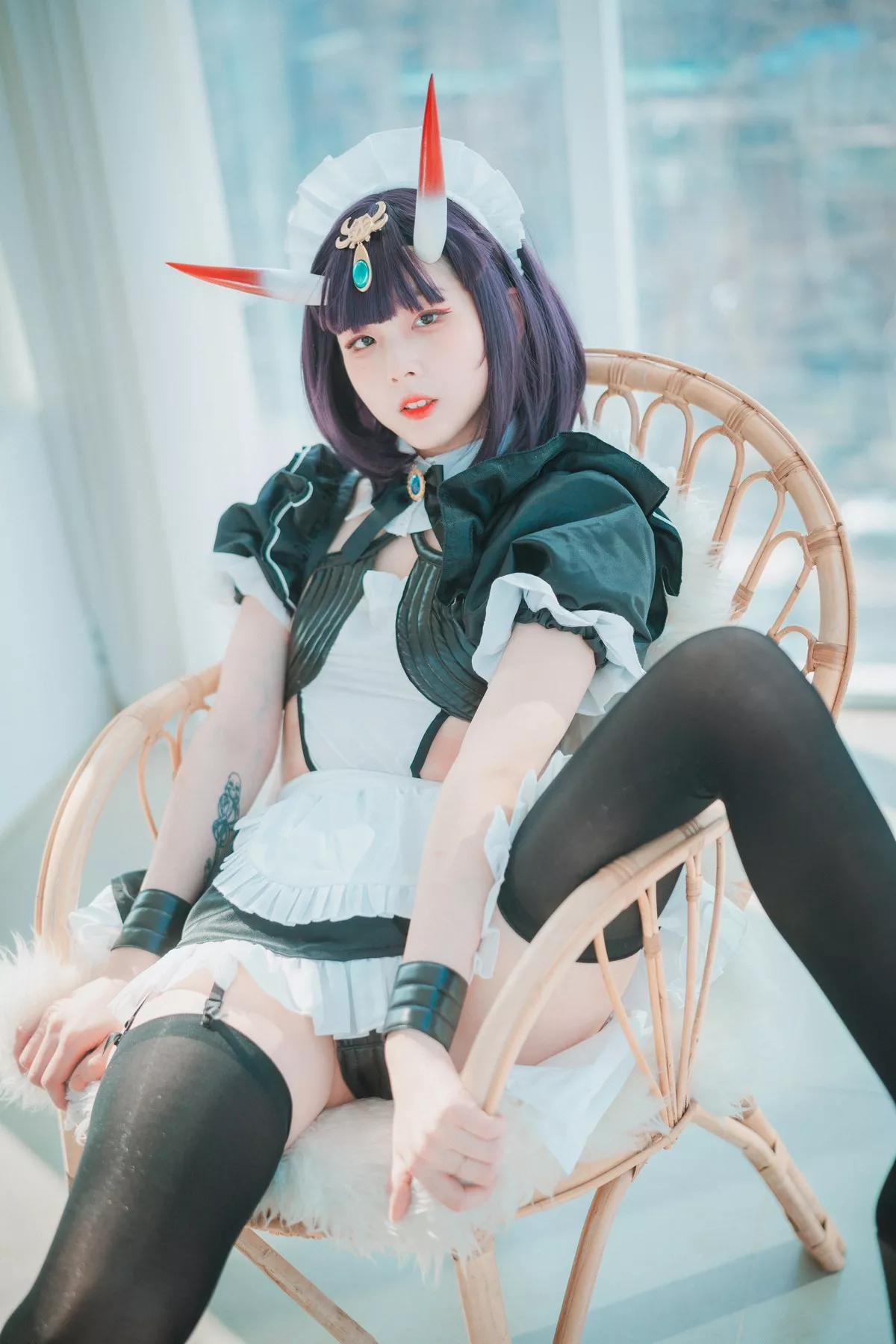 Xgyw.Org_[DJAWA]No.104_模特JangJoo_Shuten Douji Maid主题性感三点式内衣撩人诱惑写真71P